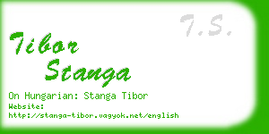 tibor stanga business card